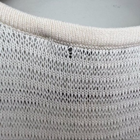 Sandro Cream Knit Scoop Neck Dress Size 2 Neutral Minimalist - Picture 8 of 11